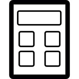 rekenmachine met 4 knoppen icoon