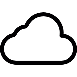 Simple cloud  icon