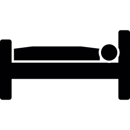 Sleeping in bed icon