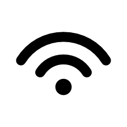 simbolo senza fili icona