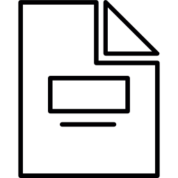 documento de texto doblado icono