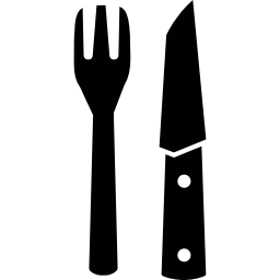 garfo e faca Ícone