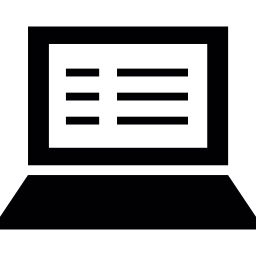 computadora portátil de escritura icono