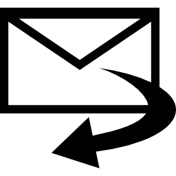 courrier de réponse Icône