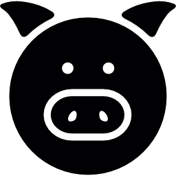 portrait de cochon Icône