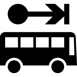 bus de transport public Icône