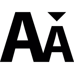 Decrease font size icon