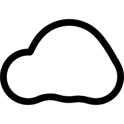 nube en blanco icono