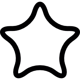 forma de estrella icono