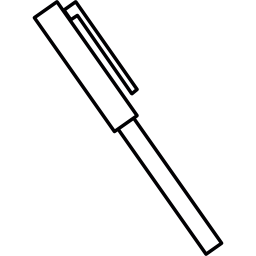 Pen with lid icon