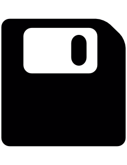 Diskette, save symbol for interface icon