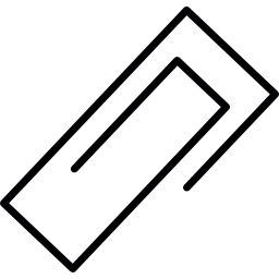vierkante paperclip icoon