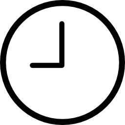 okrągły zegar ścienny ikona