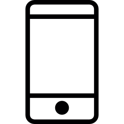 móvil con pantalla táctil icono