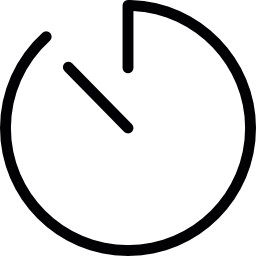 orologio leggero otline icona