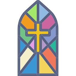 Stained glass icon
