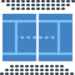 campo da tennis icona