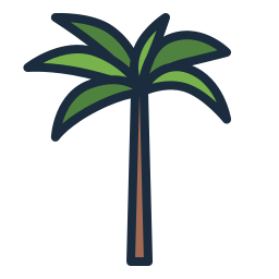 Royal palm icon