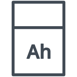 ampère-urenmeter icoon