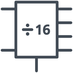 4 bit binary counter icon