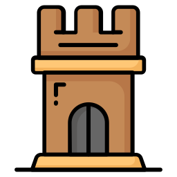 Castle building icon