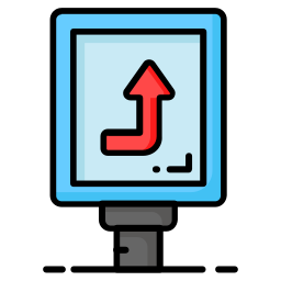 Road direction icon