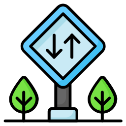 Traffic sign board icon