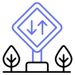 tablero de señales de tráfico icono