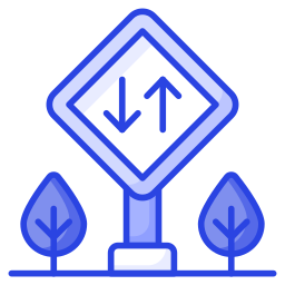 Traffic sign board icon