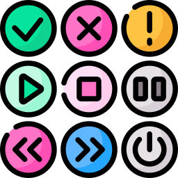 botón web icono