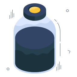 botella de almíbar icono