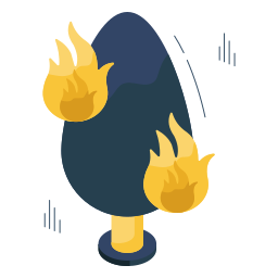 incendio forestal icono