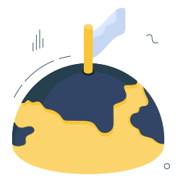 Flagged planet icon