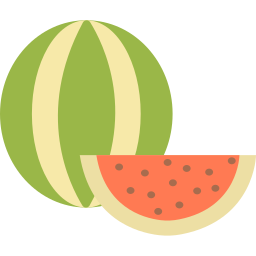 watermeloen. fruit icoon