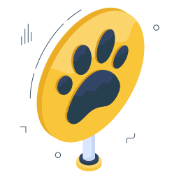 Dog paw icon