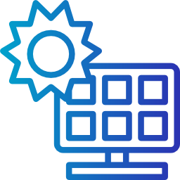 panel solar icono