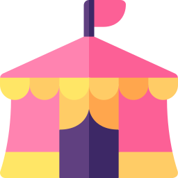 Carnival tent icon