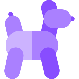 cane a palloncino icona