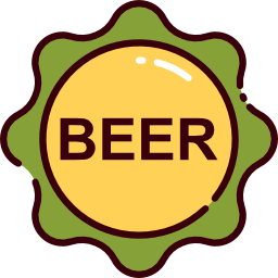 tapa de cerveza icono