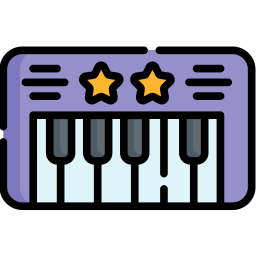 tastiera del pianoforte icona