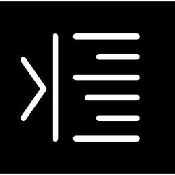 Right alignment icon