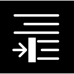 Right alignment icon