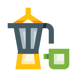 Гейзерная кофеварка иконка