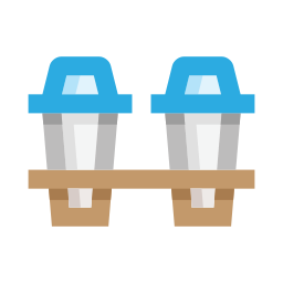 Paper cups icon