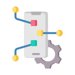 Mobile app development icon