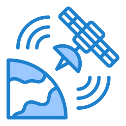 satelliet voor teledetectie icoon