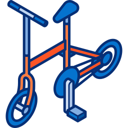 bicicletta pieghevole icona