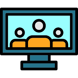 Virtual meeting icon