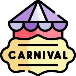 tente de carnaval Icône