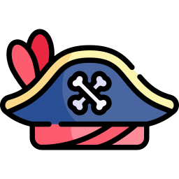 Пиратская шляпа иконка